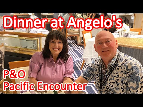 Dinner at Angelo's Italian Restaurant on the P&O Pacific Encounter Video Thumbnail