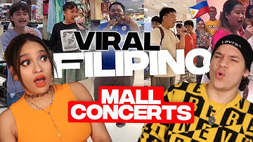 Filipino Malls are not for beginners! Latinos react to Viral Filipino Singers in MALLS!