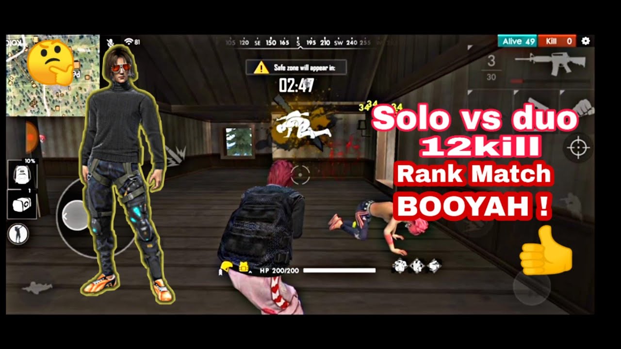 RANKED SOLO VS DUO 12 KILL [PRO LOBBY TO WIN] [ GARENA FREE FIRE ...