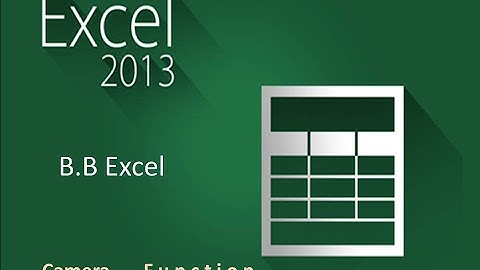 How to Enable Camera tool in excel