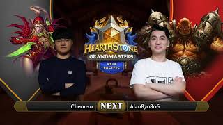 che0nsu vs Alan870806 | 2021 Hearthstone Grandmasters Asia-Pacific | Decider | Season 1 | Week 7