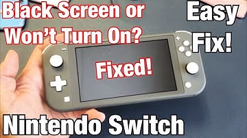 Nintendo Switch: Black Screen or Won