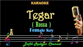 Tegar (Karaoke) Rossa Nada wanita/Cewek Female key A Low key