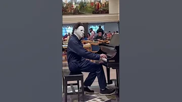 Micheal Myers plays piano