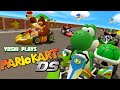 Yoshi plays  mario kart ds 