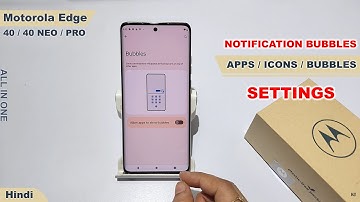 Remove message pop up in motorola edge 40 neo | Moto edge 40 notification bubbles band kaise kare