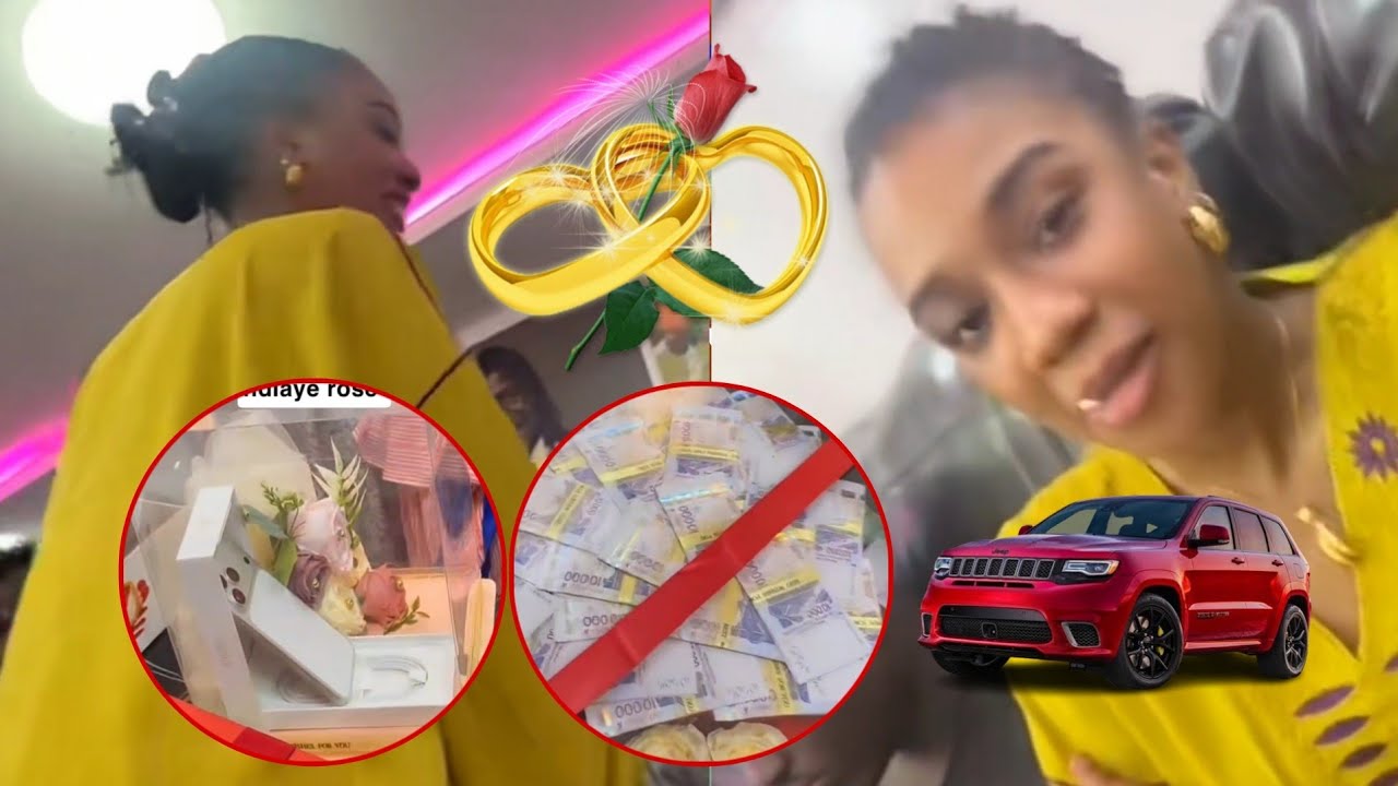 Alkhaïri🌹💍dote 5Millions bague en diamants iphone 17et... kiné ndiaye rose dit Oui à Mr mbaye 