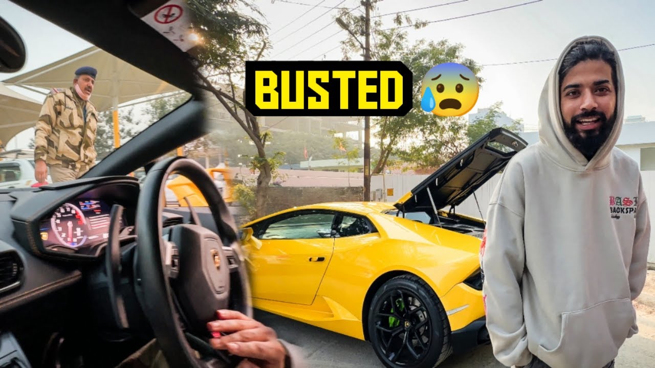 Apni Supercar Lamborghini Ko Police Ne Pakard Liya Ram Mandir Ayodhya Jaatey Waqt 😰