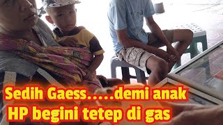 Sedih Liatnya Gaess....kondisi hp begitu tetap aja di Gas#TeksoVlog