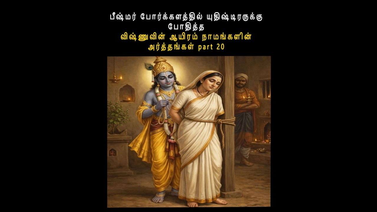 பீஷ்மர் போர்க்களத்தில் யுதிஷ்டிரருக்கு போதித்த விஷ்ணுவின் ஆயிரம் நாமங்களின் அர்த்தங்கள் part 20
