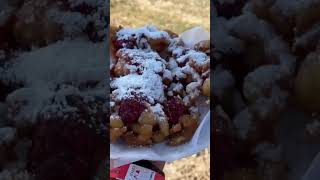 You have to get a funnel cake at the pumpkin patch🎃 #shorts