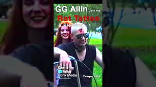 GG Allin gets his Rat Tattoo, meets up with Dirty Dale! Full video on the channel #ggallin #punk