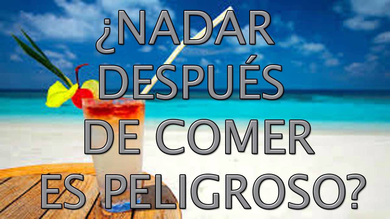 Que debo comer antes de nadar