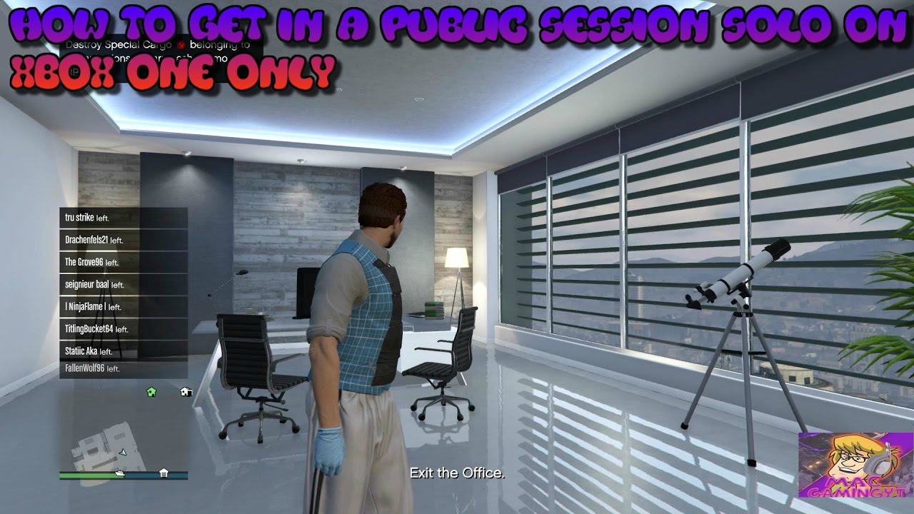 HOW TO GET IN PUBLIC SESSION SOLO XBOX ONE - YouTube