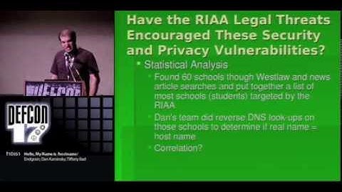 DEFCON 17: Hello My Name is Hostname