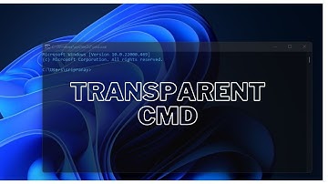 Make CMD Transparent | Windows 11 | PranayTech | 18 |