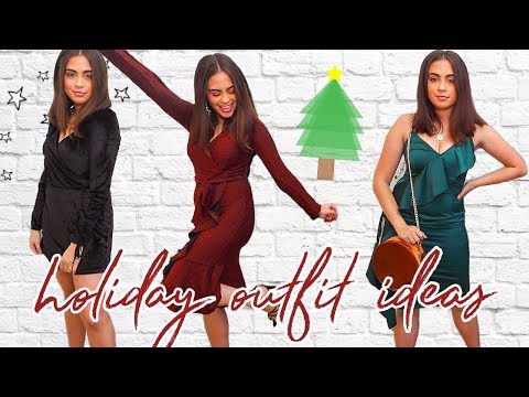 HOLIDAY OUTFIT IDEAS 2018 // NASTY GAL HAUL ♡