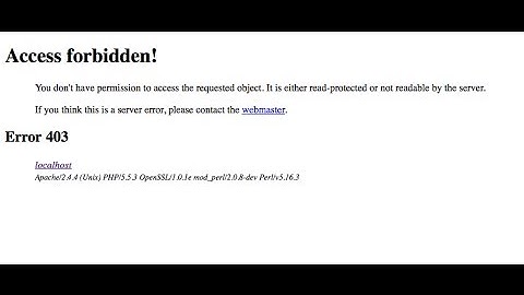 Error 403 Access Forbidden Solution -- Apache File Permission & Clear Cache