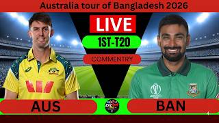 🔴AUS vs BAN Live Score, 1st T20 2026: Australia vs Bangladesh Ball by Ball Commentary