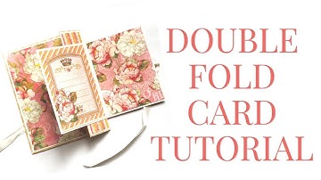[Tutorial] Double Fold Card by Graphic 45 Featuring Princess Club G45 Vol 2