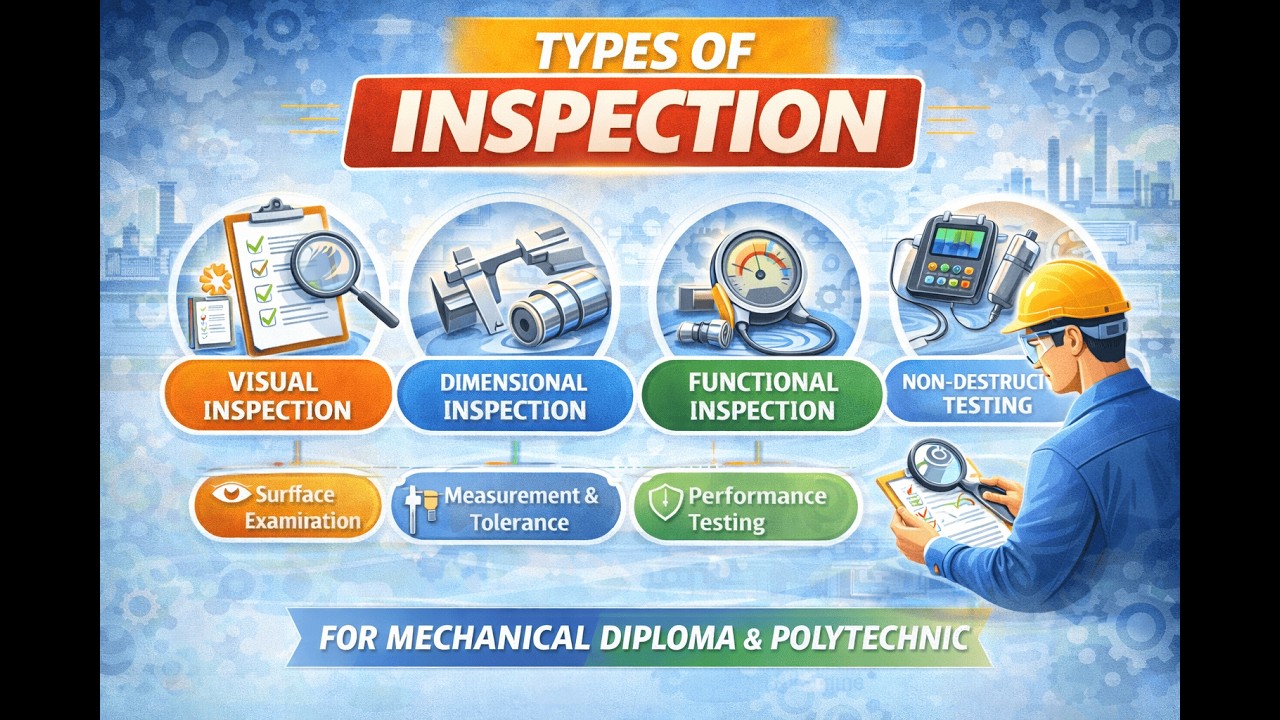 Types of Inspection | Quality Control | Production Management | Mechanical Diploma & Polytechnic