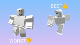 Ranking Roblox Animations Worst to Best
