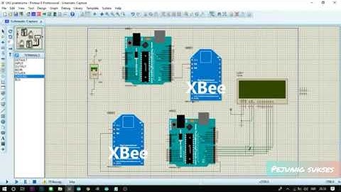 Sensor suhu, LM35 xbee dan lcd