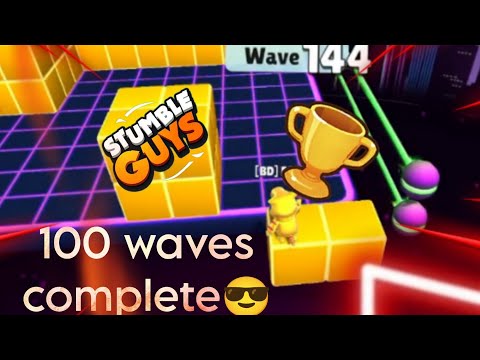 100 wave complete😉.[ Stumble guys ].#stumbleguys