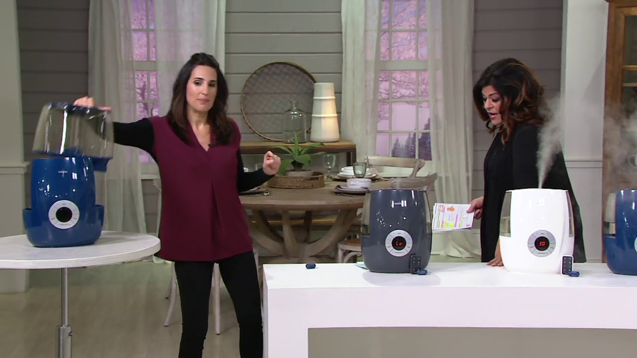 HoMedics Ultrasonic Warm & Cool Mist Humidifier with Remote on QVC