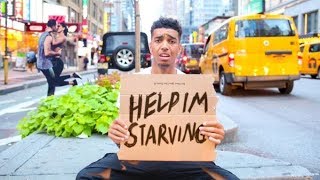 Living On $0 For 24 Hours In New York City (Challenge)