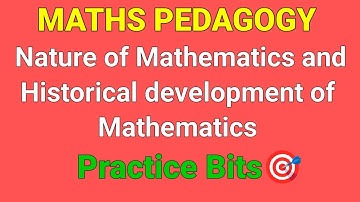Maths pedagogy|Nature and historical development of mathematics#tet #dsc #ctet #sgt maths #sa maths 