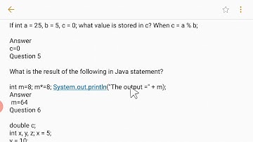 Chapter 4 Operators in Java MCQs | icse