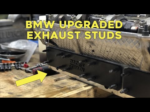 Installing Upgraded Exhaust Studs In Your BMW - YouTube