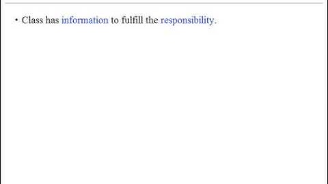 UML Class Quality Part I: Designing Objects with Responsibilities