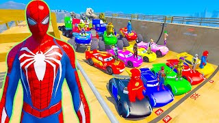 GTA V SPIDERMAN, GODZILLA x KONG - Epic New Stunt Race For Car Racing Challenge by Trevor and Shark by Spider GTA 489,243 views 2 months ago 1 hour, 59 minutes