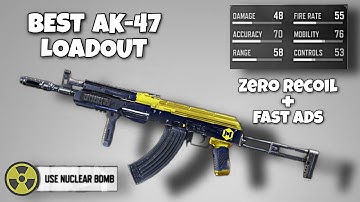 Best AK47 Gunsmith Loadout | No Recoil Class Gunsmith Setup In Cod Mobile