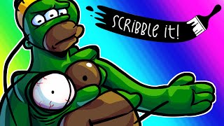 Scribble It Funny Moments - Mutant Homer Time!