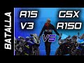 R15 V3 VS GSXR 150 | BATALLA A MUERTE #FULLGASS