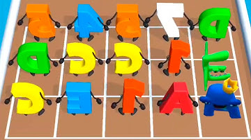 MERGE ALPHABET LORE + RAINBOW FRIENDS MONSTER VS NUMBER LORE RUN - Merge Battles Part 76