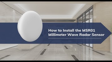 How to Install the MSR01 Millimeter Wave Radar Sensor