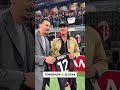 Tom Brady and Zlatan Ibrahimović, link up ahead of an AC Milan match at San Siro #milan #soccer