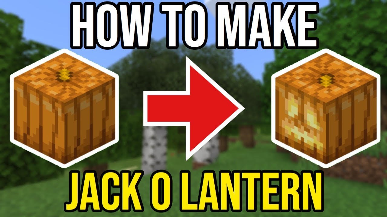 How To Make A Jack O Lantern In Minecraft - YouTube