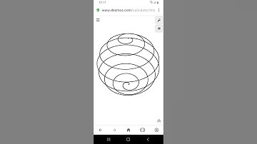 Creating Spiral Sphere using Parametric Equation on Cartesian Plane #spiral #sphere #desmos