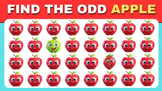 Find the ODD One Out - Fruit Edition 🍎🥑🥭 Easy, Medium, Hard
