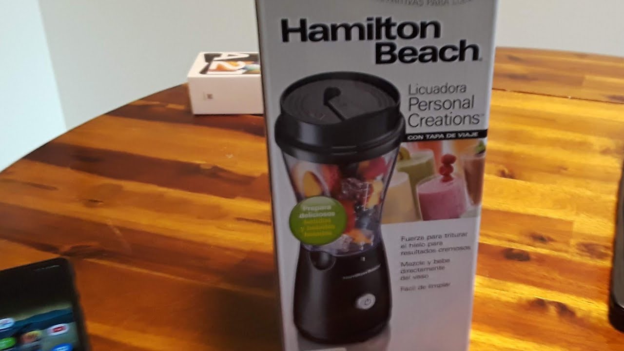 Hamilton Beach Personal Blender for Shakes and Smoothies with 14oz Travel  Cup and Lid, Black (51101A & Hamilton Beach Personal Smoothie Blender With