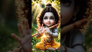 Jab Krishna ne pehli baar bansuri bajayi… tab prakriti bhi sunne ruk gayi 🪈✨ #KrishnaLeela” #radha