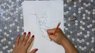 | Fée Disney|Comment dessiner la fée clochette| clochette رسم