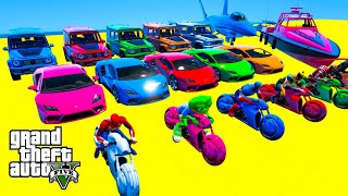 GTA V Stunt Map Car Race Challenge On Super Cars, Bikes and OffRoad Jeeps screenshot 2