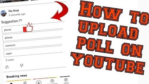 How To Create A Poll On Youtube Channel | How To Make Voting Poll On Youtube Channel 2020 Hindi