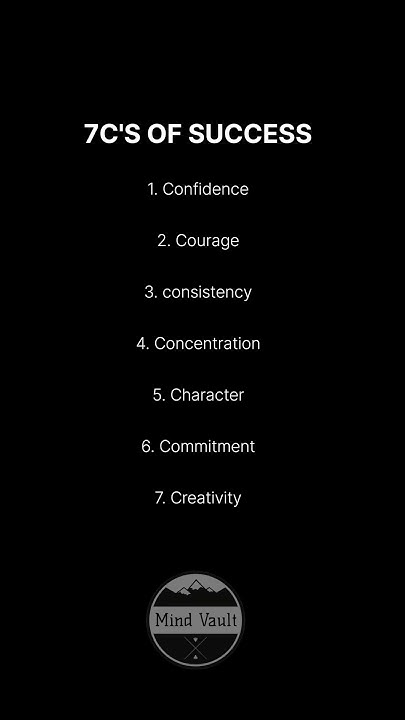 7C'S OF SUCCESS - YouTube